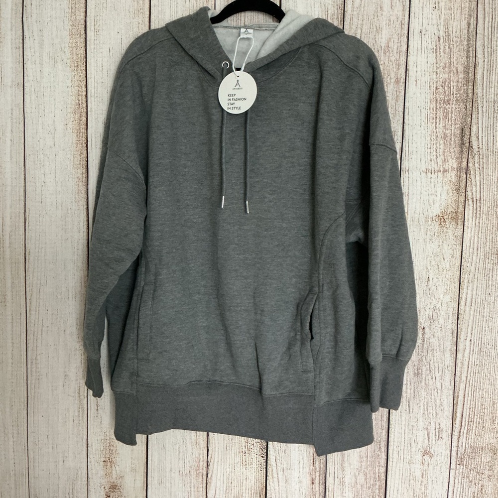 Amazon Men's Gray Crewneck Sweater